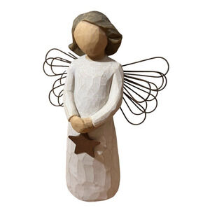 1999 WILLOW TREE "ANGEL OF LIGHT" BY SUSAN LORDI Star & Wire Wings